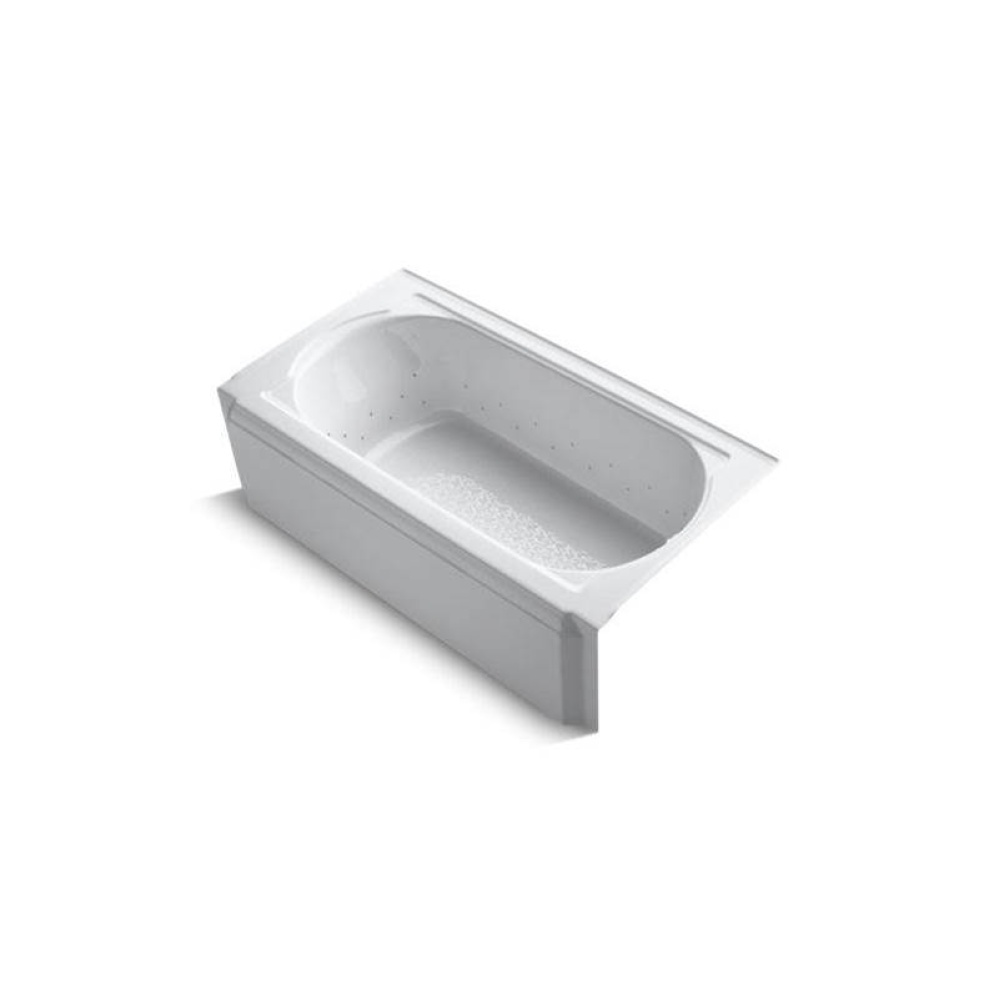 Memoirs® 60'' x 33-3/4'' alcove BubbleMassage™ air bath with Polished C