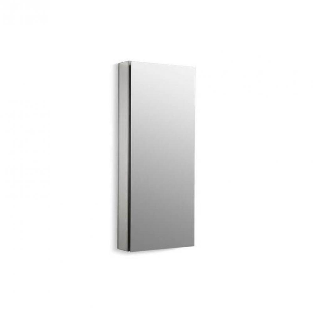 Catalan® 15'' W x 36-1/8'' H aluminum single-door medicine cabinet with 1