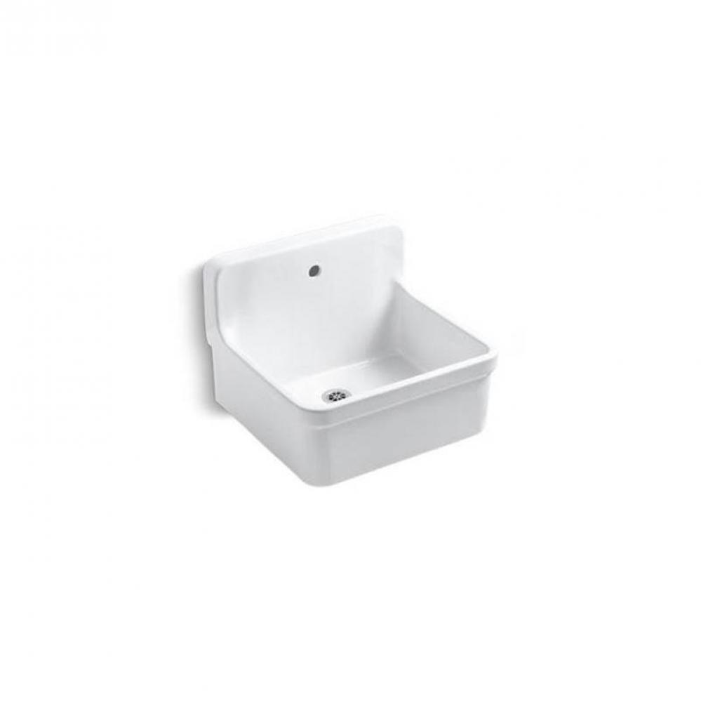 Gilford™ 24'' x 22'' bracket-mount scrub-up/plaster sink with single faucet