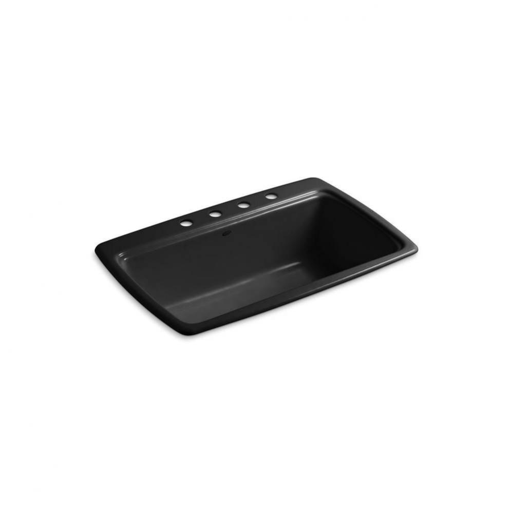 33'' top-mount single-bowl kitchen sink