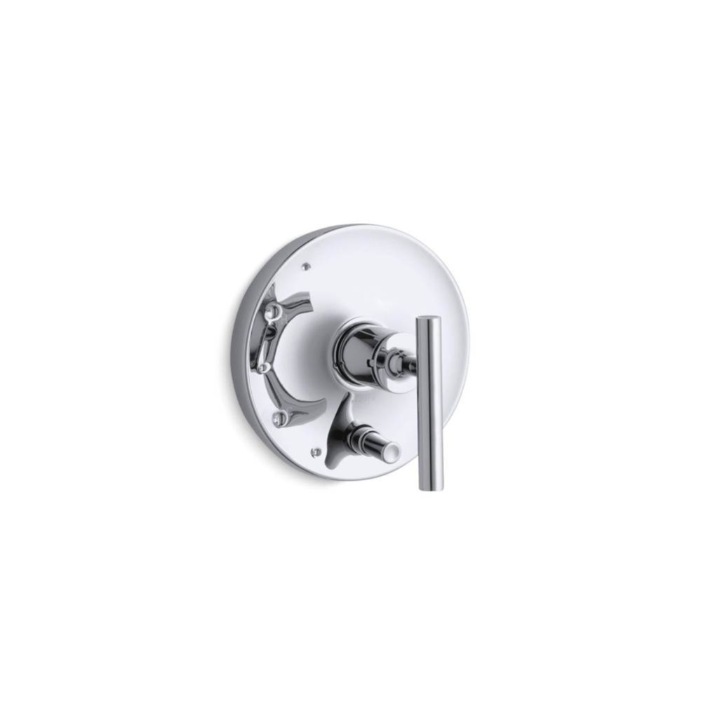 Purist® Rite-Temp® valve trim with push-button diverter and lever handle