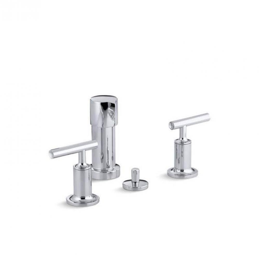 Purist® Vertical spray bidet faucet with lever handles