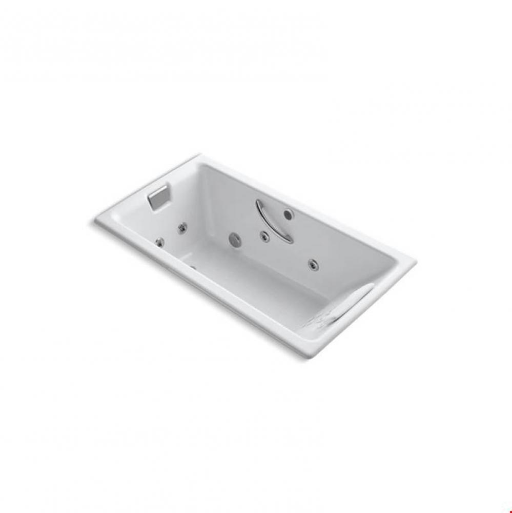 Tea-for-Two® 66'' x 36'' drop-in whirlpool bath with Massage Package