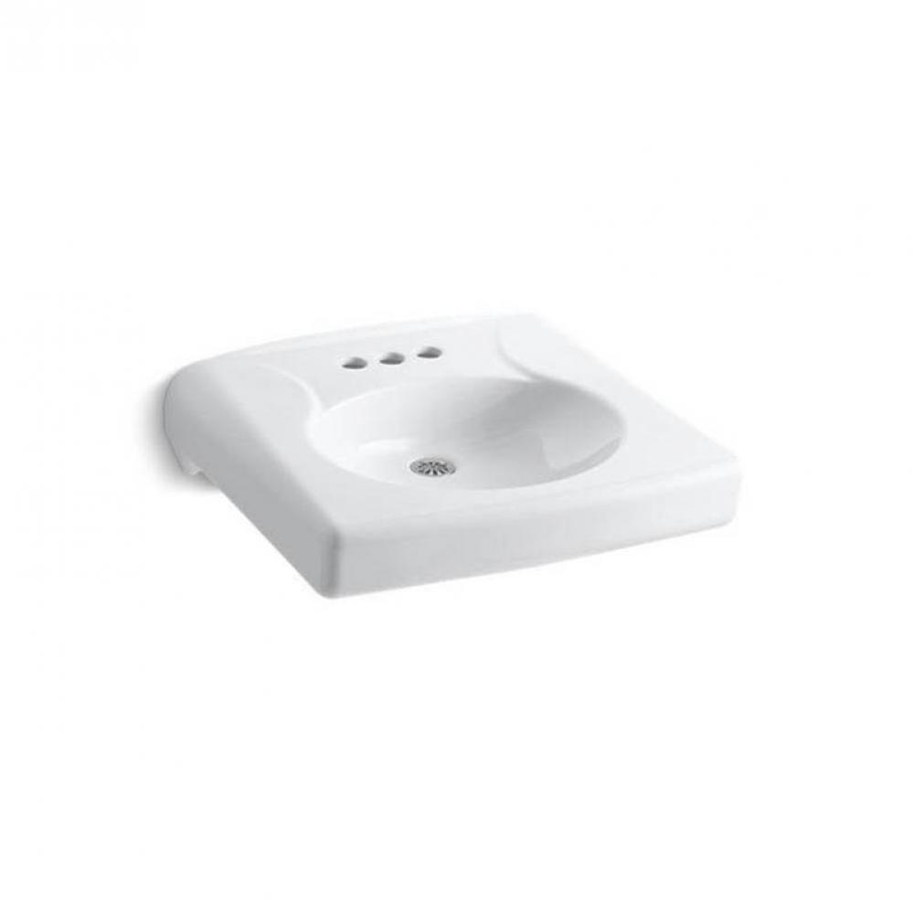 Brenham™ Wall-mount or concealed carrier arm mount commercial bathroom sink with 4'' c