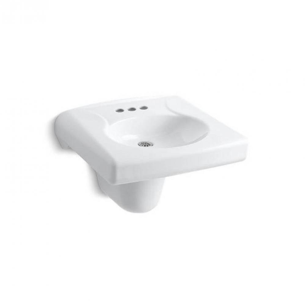 Brenham™ Wall-mount or concealed carrier arm mount commercial bathroom sink with 4'' c