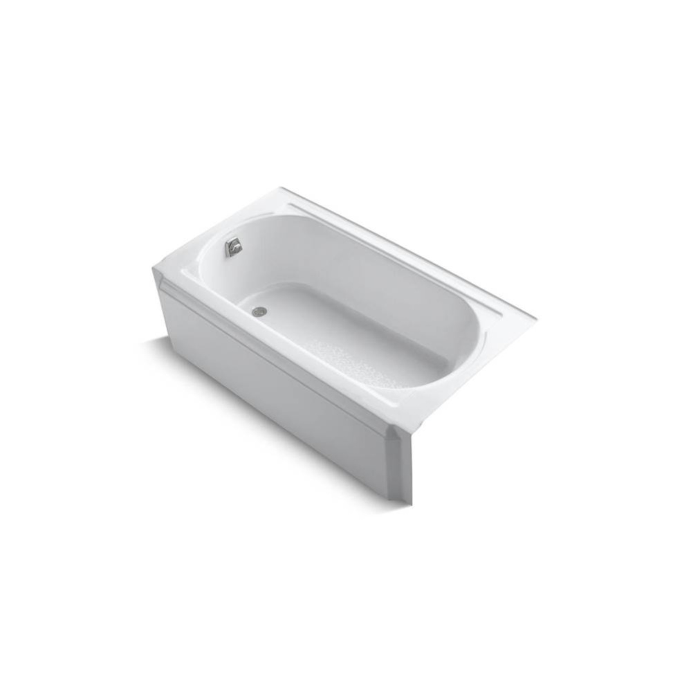 Memoirs® 60'' x 33-3/4'' alcove bath, left drain