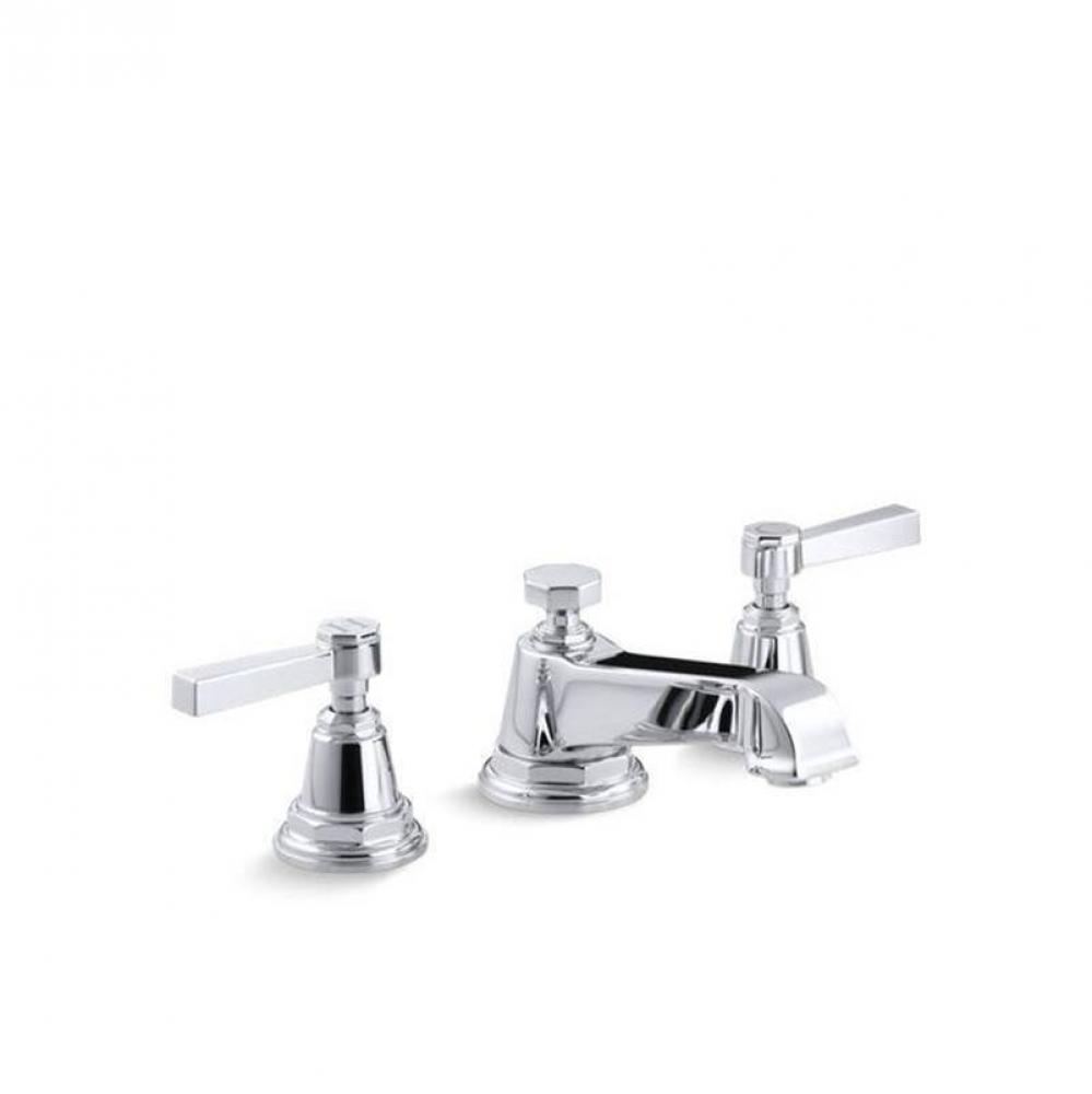 Pinstripe® Widespread bathroom sink faucet with Lever handles, 1.2 gpm