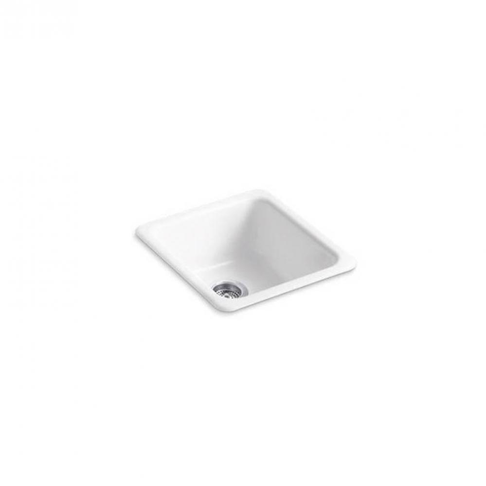 Iron/Tones® 17'' top-/undermount single-bowl bar sink