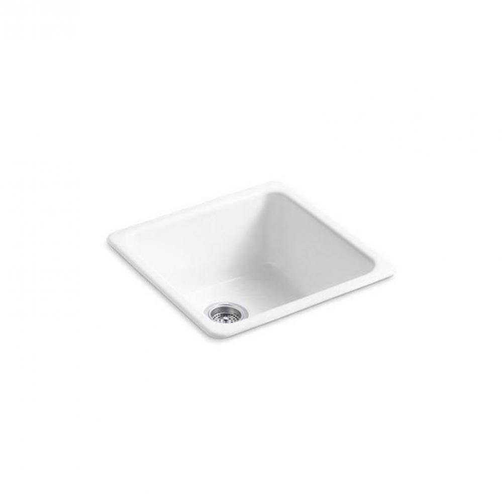 Iron/Tones® 21'' top-/undermount single-bowl bar sink