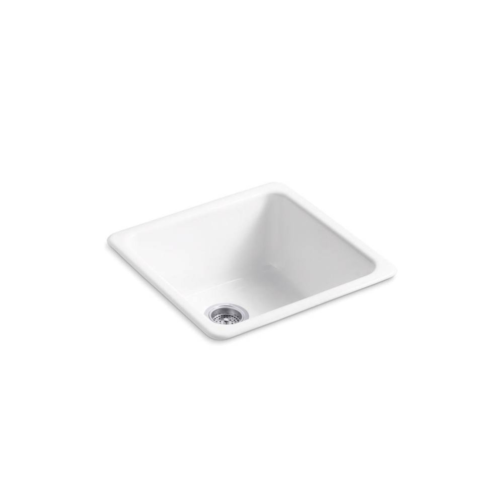 Iron/Tones® 21'' top-/undermount single-bowl bar sink