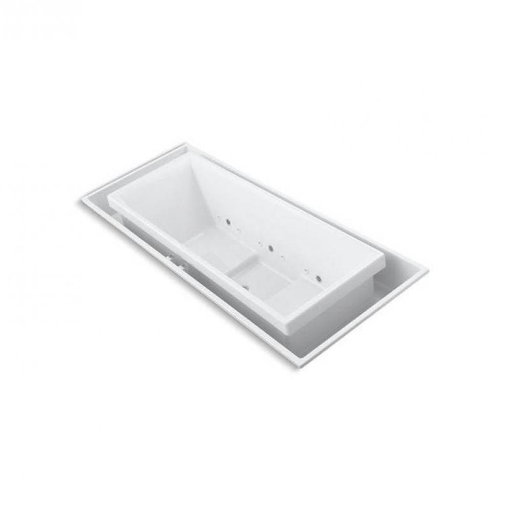sok® 104'' x 41'' drop-in Effervescence bath with chromatherapy and cente