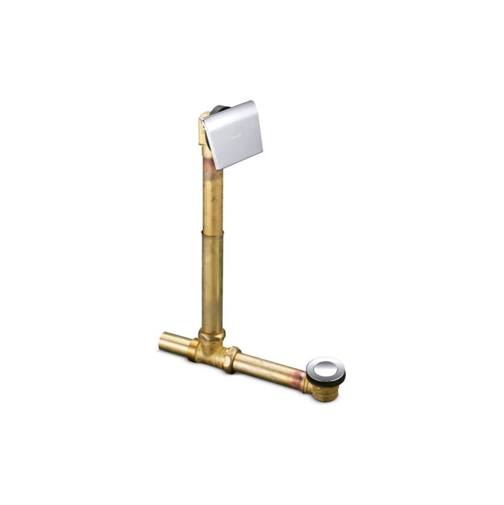 Tea-for-Two® 1-1/2'' contoured pop-up drain and overflow for above- or through-the-