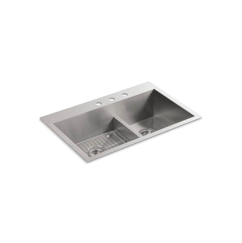 Vault™ Smart Divide® 33'' top-/undermount double-bowl kitchen sink