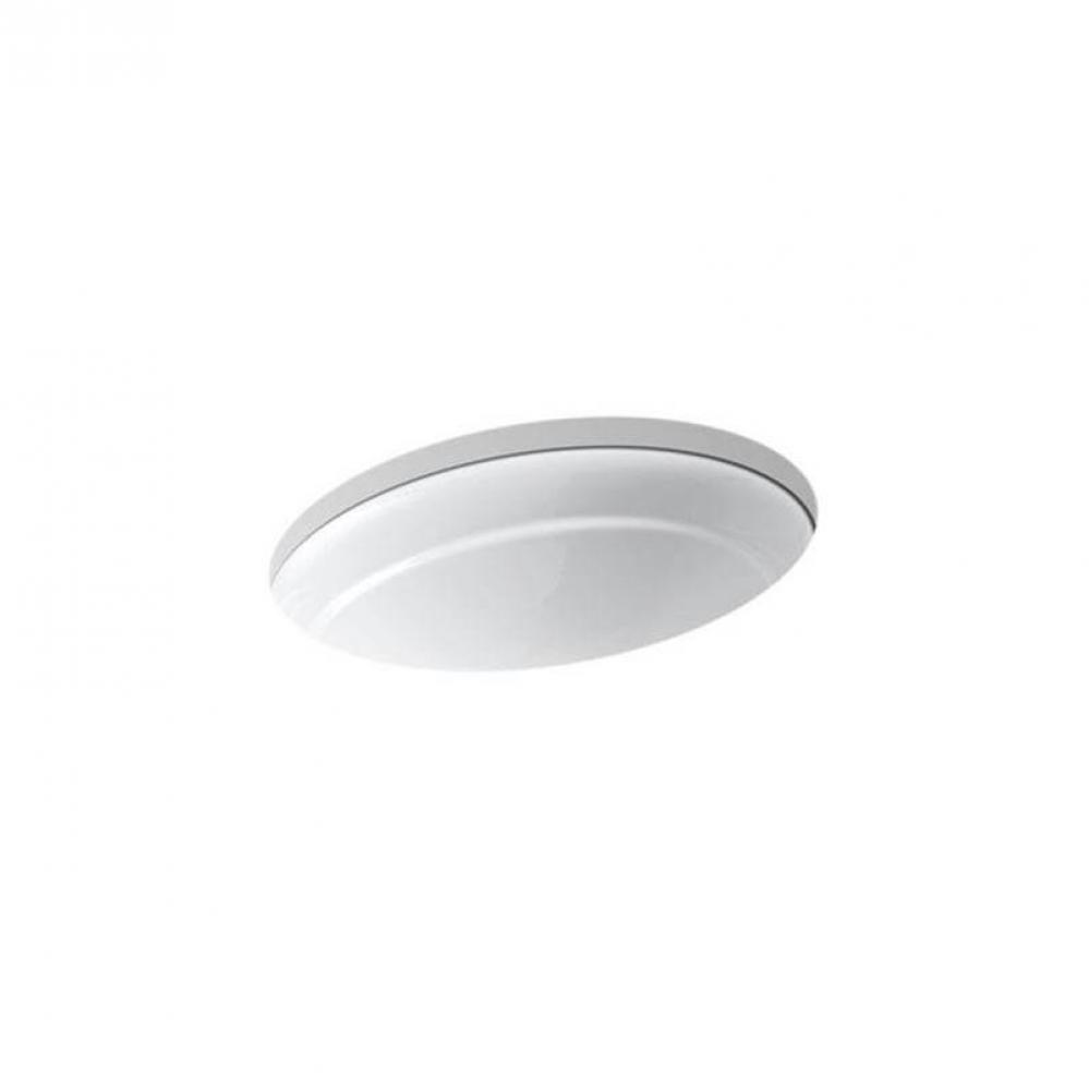 Serif® 20-3/4'' oval undermount bathroom sink, no overflow