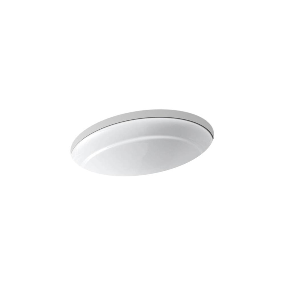 Serif® 20-3/4'' oval undermount bathroom sink, no overflow