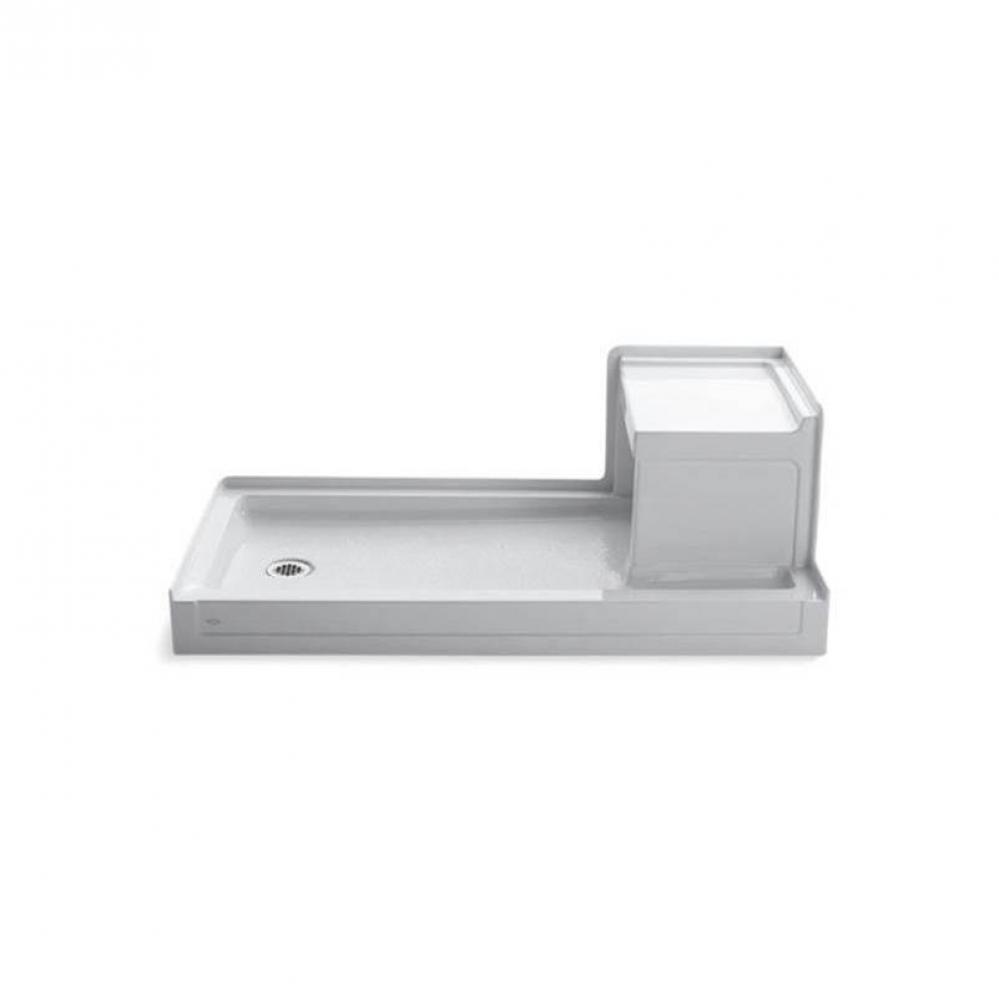 Tresham® 60'' x 32'' alcove shower base, left drain