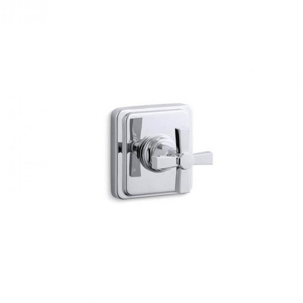 Pinstripe® Pure MasterShower® transfer valve trim cross handle