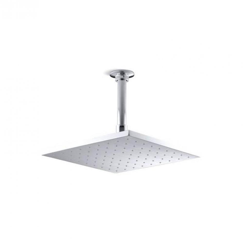 Contemporary Square 10'' single-function rainhead, 2.5 gpm