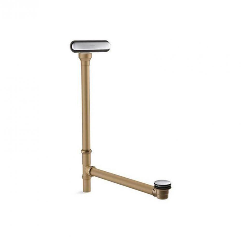 Clearflo Slotted overflow brass bath drain