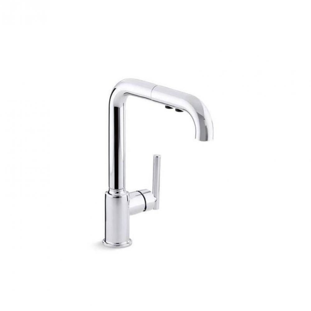 Purist® Pull-out kitchen sink faucet with three-function sprayhead