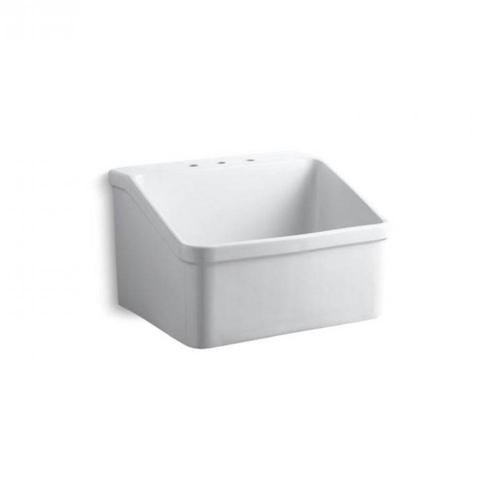 Hollister™ 28'' x 22'' bracket-mount utility sink with 8'' widespr