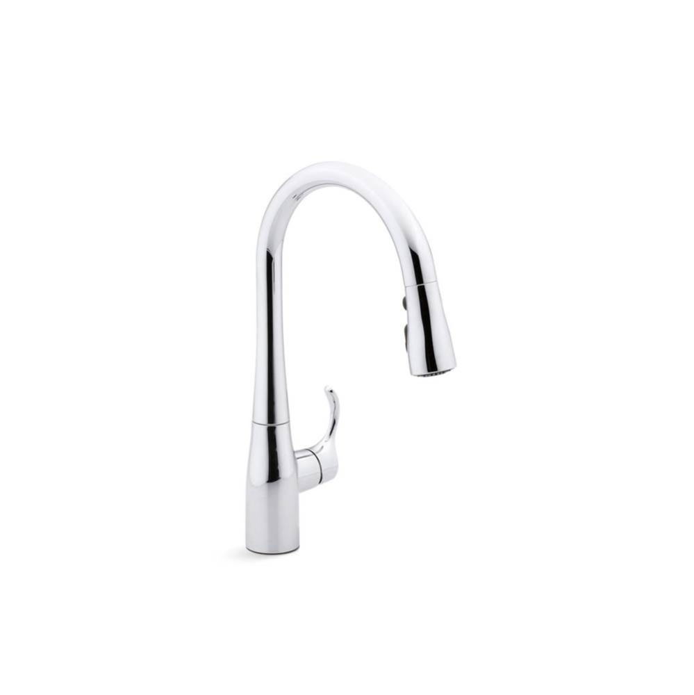 Simplice® Compact pull-down kitchen sink faucet with three-function sprayhead