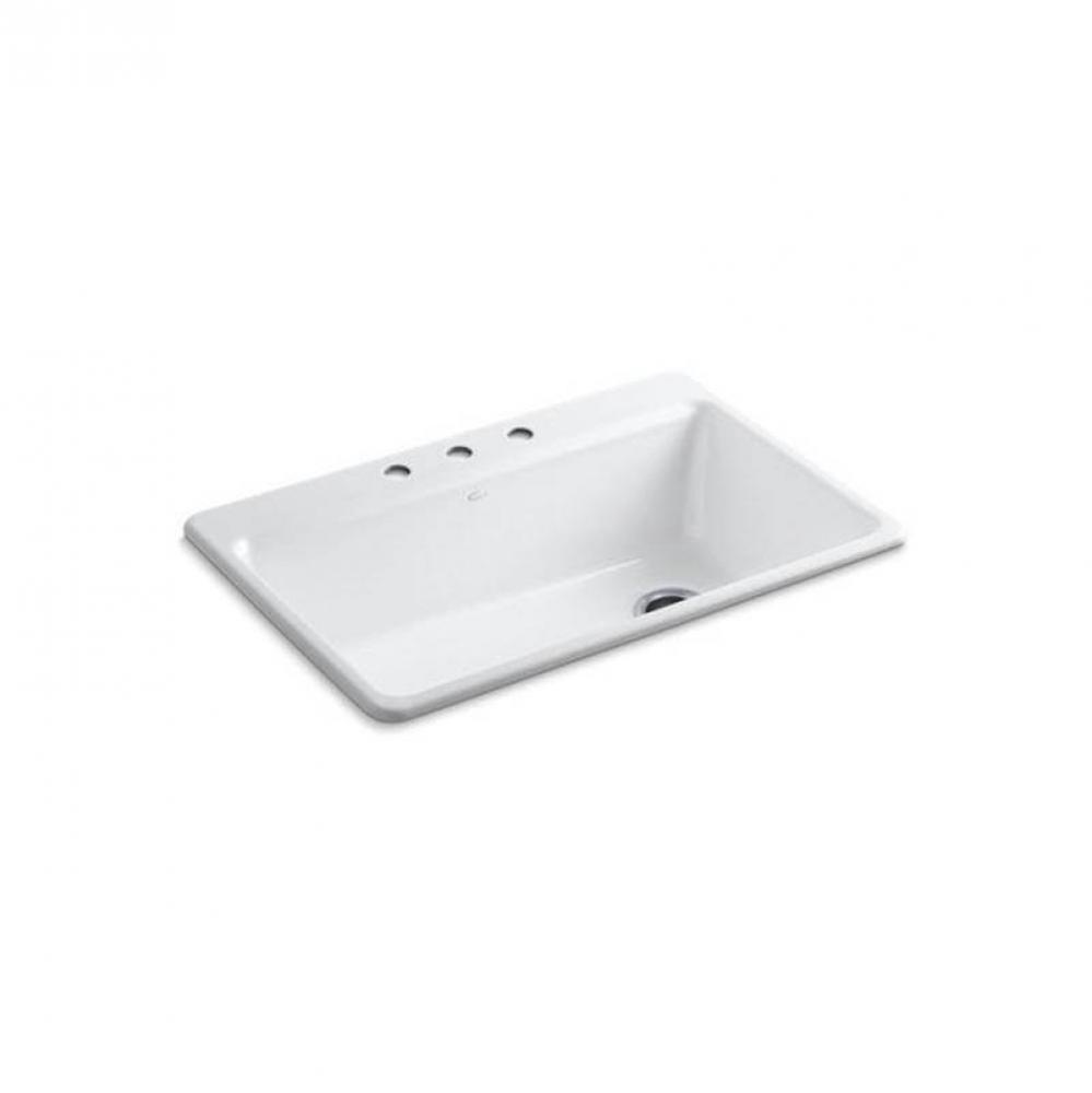 Riverby® 33'' top-mount single-bowl workstation kitchen sink