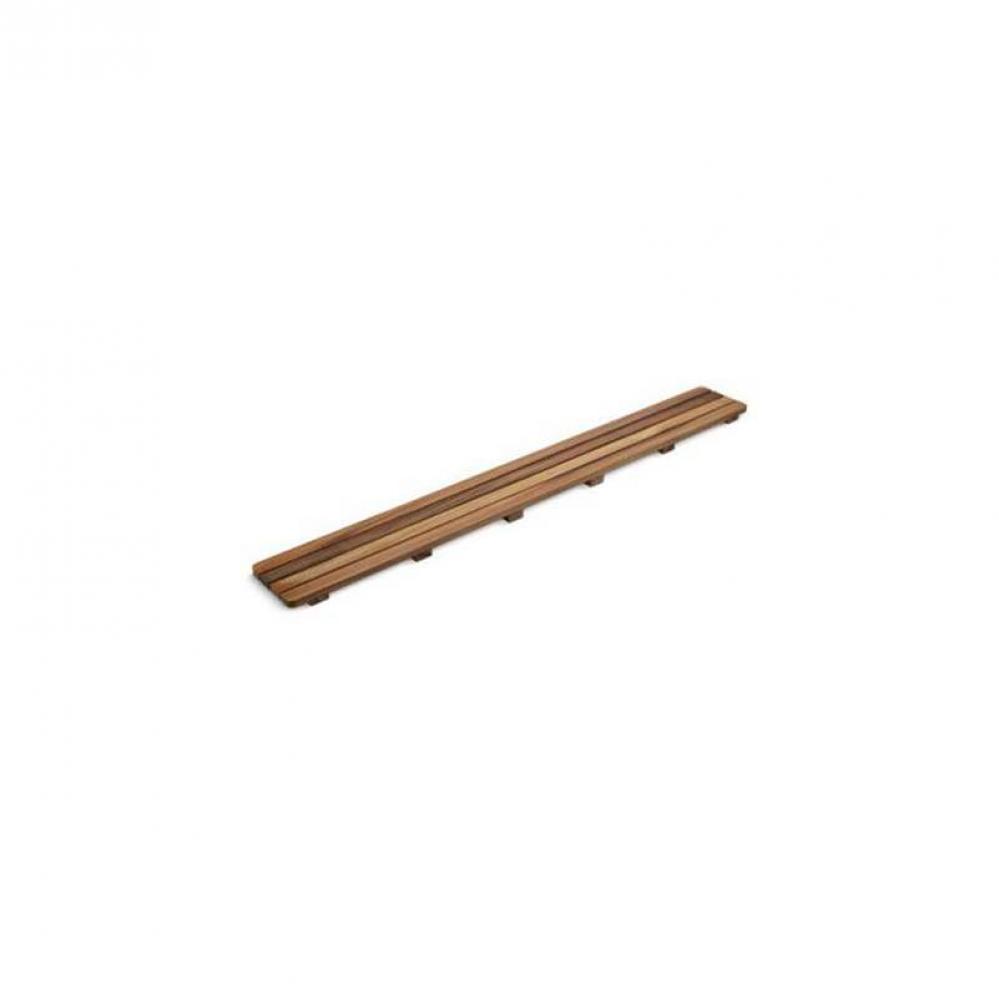 Teak drain cover 48'' receptor