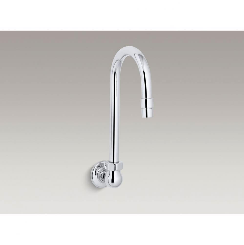 Sink gooseneck spout with aerator