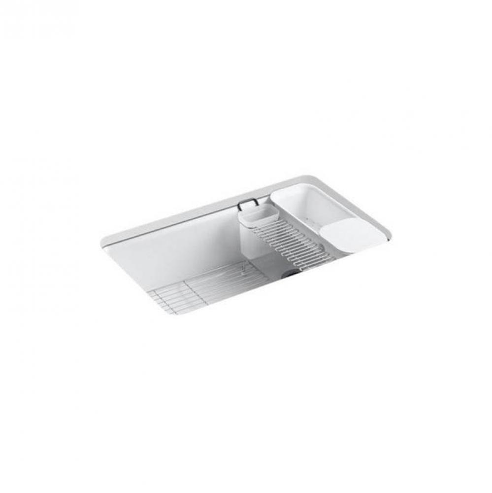Riverby® 33'' undermount single-bowl workstation kitchen sink
