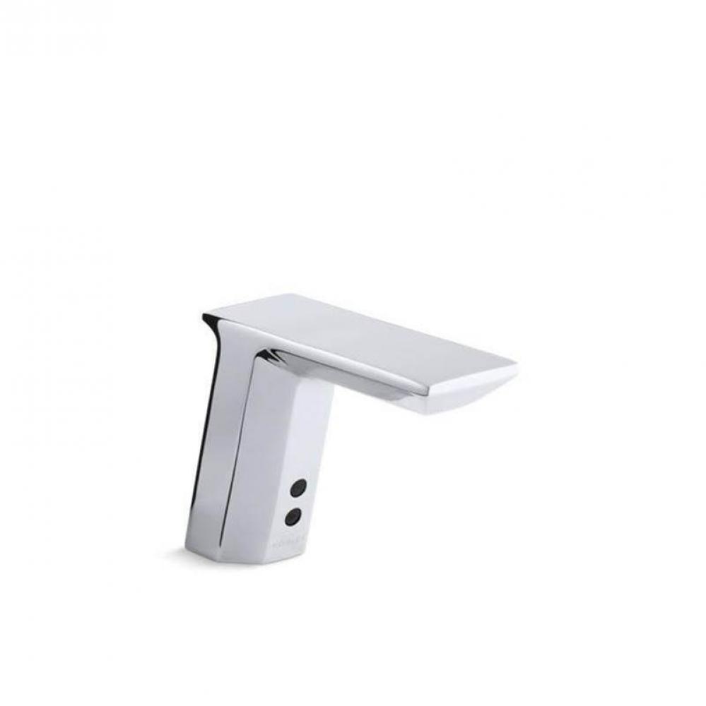 Geometric Touchless single-hole lavatory faucet with Insight™ sensor technology, DC-powered, 0.5