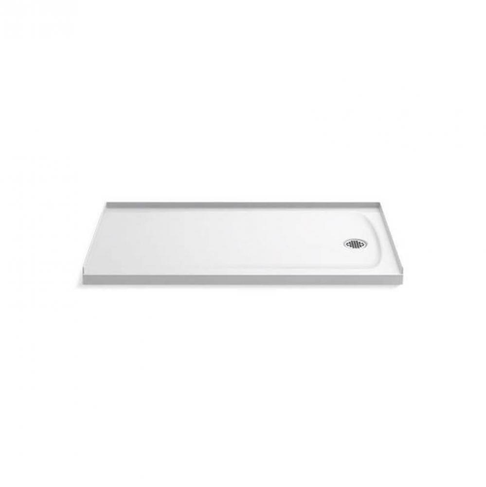 Ballast® 60'' x 32'' alcove shower base, right drain