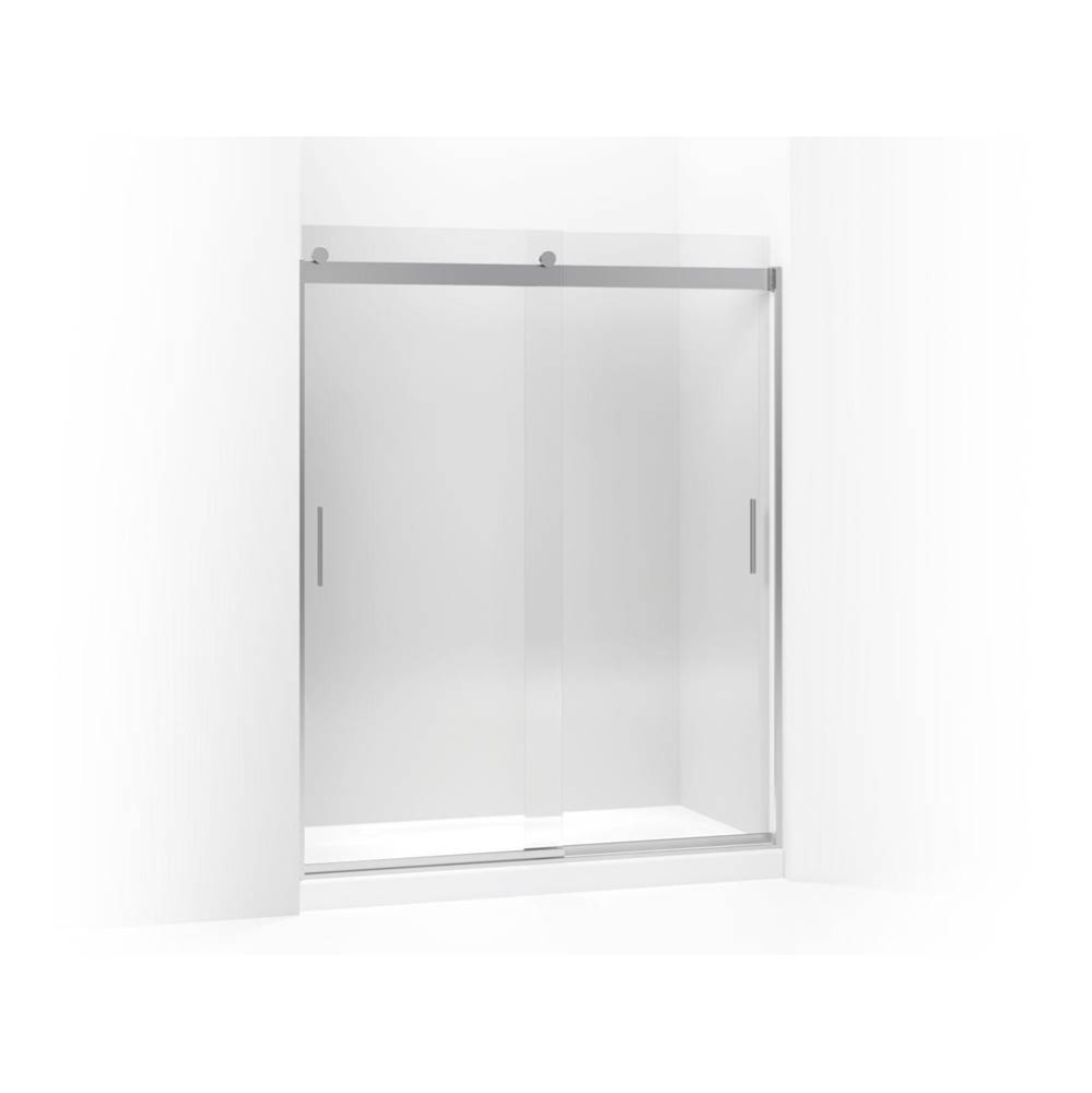 Levity® Sliding shower door, 74'' H x 56-5/8 - 59-5/8'' W, with 1/4'