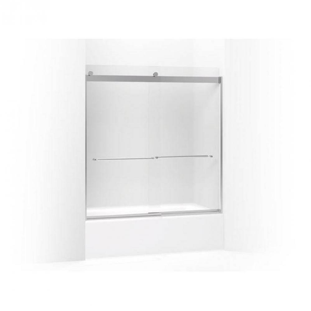 Levity® Sliding bath door, 62'' H x 56-5/8 - 59-5/8'' W, with 1/4'&a