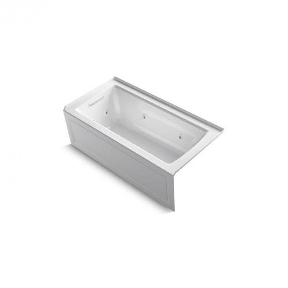 Archer® 60'' x 30'' alcove whirlpool bath, left drain