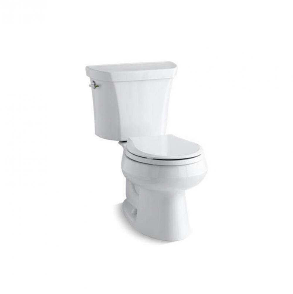 Wellworth® Two-piece round-front toilet, dual-flush