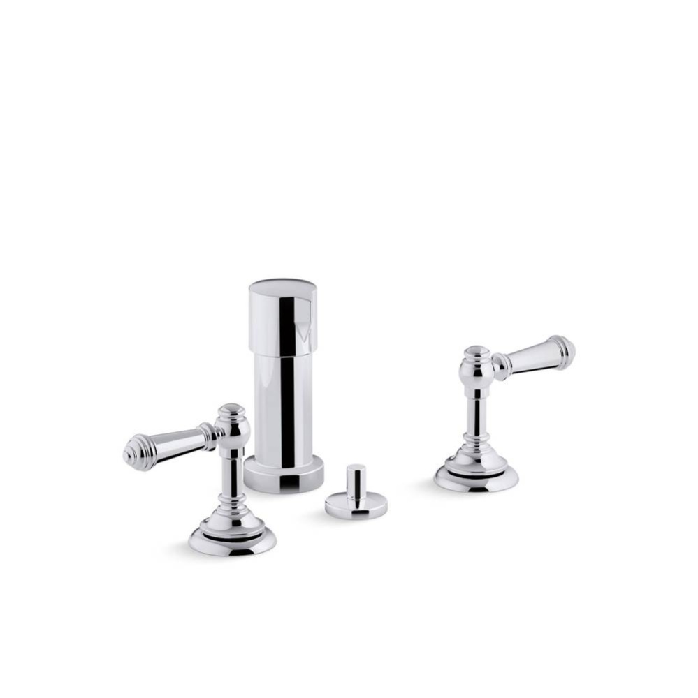 Artifacts® Widespread bidet faucet with lever handles