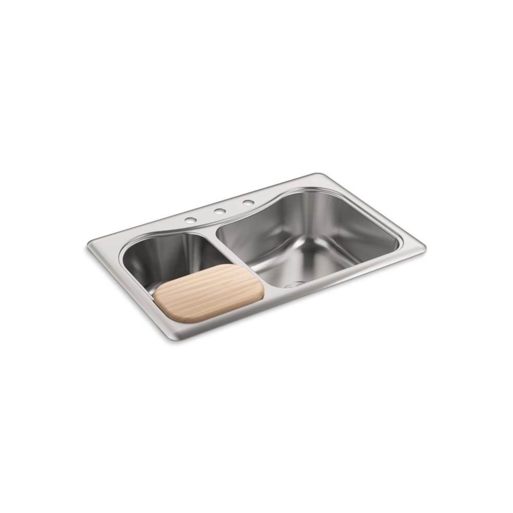 Staccato™ 33'' top-mount double-bowl kitchen sink