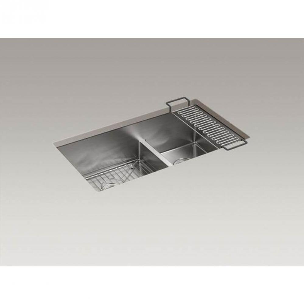Strive® Smart Divide® 32'' undermount double-bowl kitchen sink