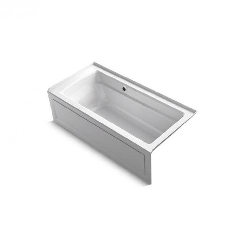 Archer® 66'' x 32'' alcove bath with Bask® heated surface, right dra