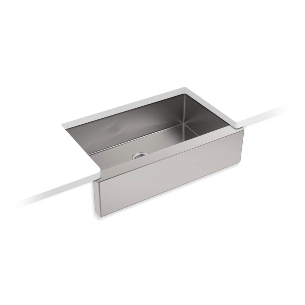 Strive® 35-1/2'' undermount single-bowl farmhouse kitchen sink