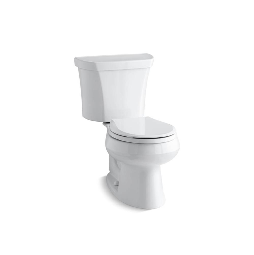 Wellworth® Two-piece round-front toilet, dual-flush