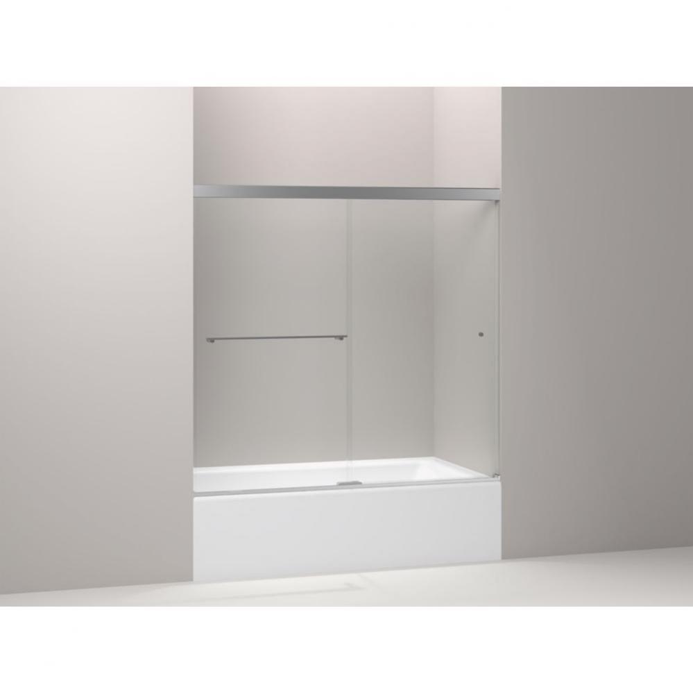 Revel® 62'' H sliding bath door with 5/16''-thick glass