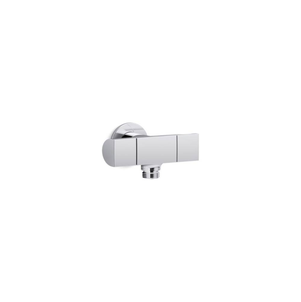 Exhale® Wall-mount handshower holder with supply elbow and volume control