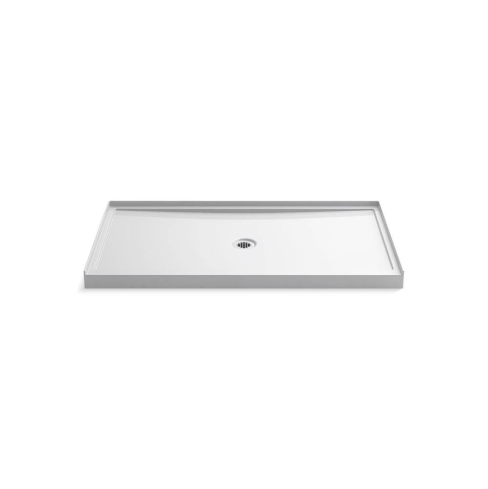 Rely® 60'' x 34'' alcove shower base, center drain