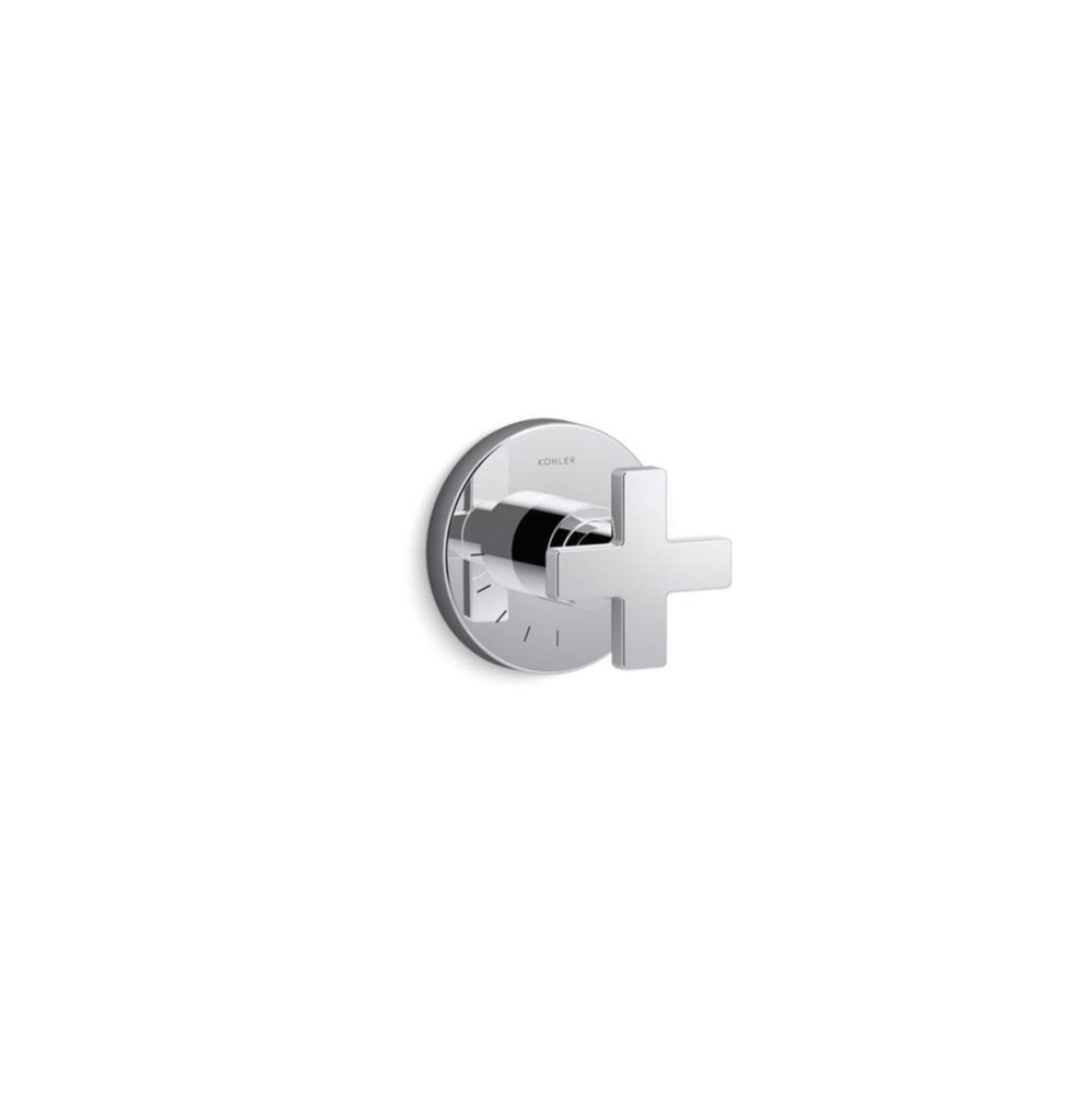 Composed® MasterShower® volume control valve trim with cross handle