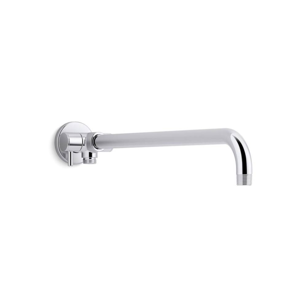 Wall-mount arm for rainhead/showerhead and handshower with 2-way diverter