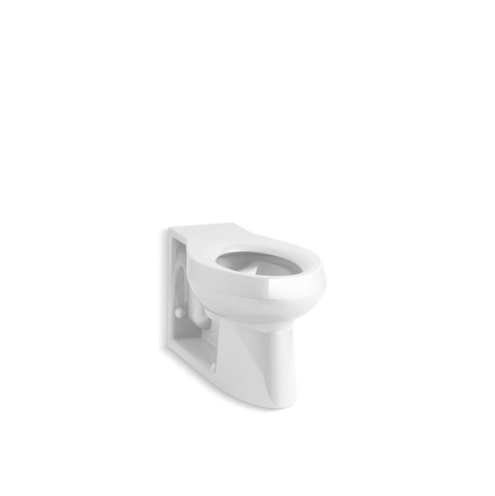 Anglesey™ Floor-mount rear spud flushometer bowl with integral seat