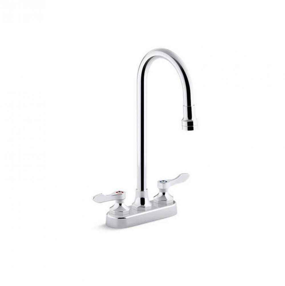 Triton® Bowe® 1.0 gpm centerset bathroom sink faucet with laminar flow, gooseneck spout