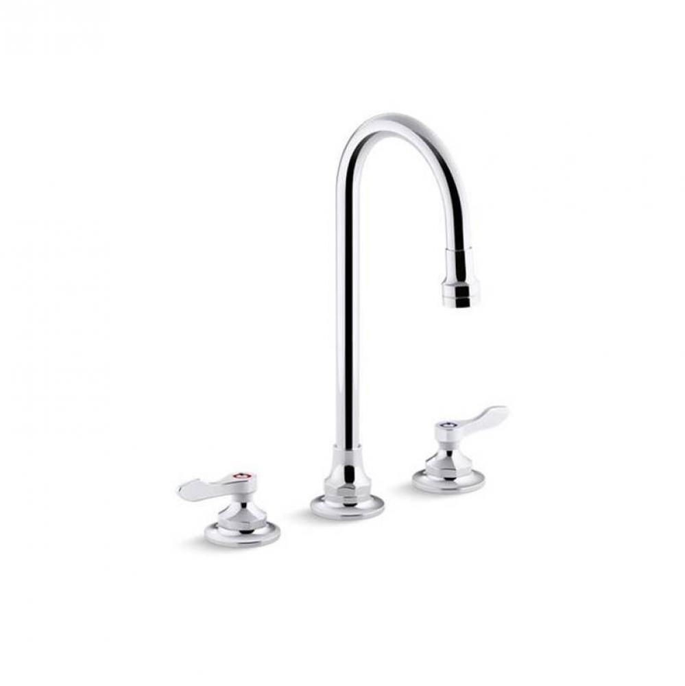 Triton® Bowe® 1.0 gpm widespread bathroom sink faucet with aerated flow, gooseneck spout